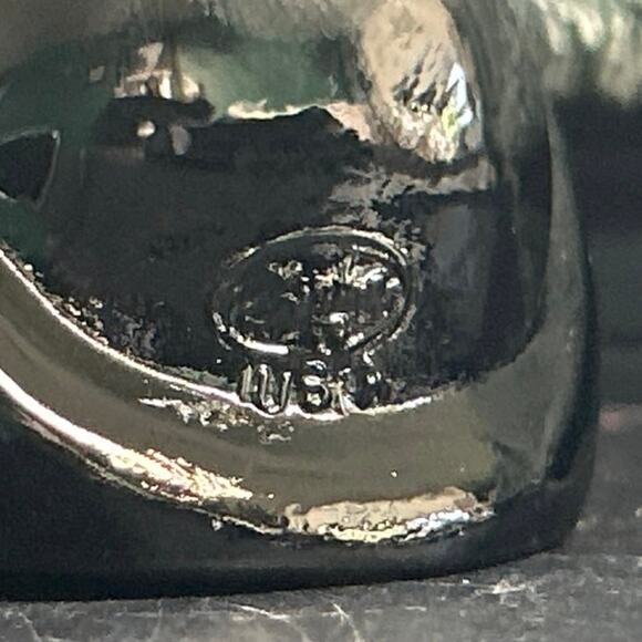 Fenton Lennox Black “Perky Cat” Hand Painted Signed by Artist - Picture 10 of 11